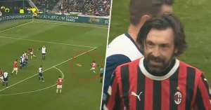 ანდრეა პირლოს შესანიშნავი გოლი ლეგენდების მატჩში | VIDEO