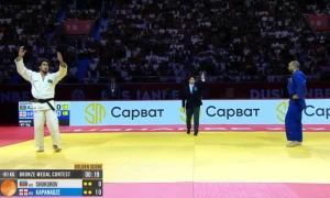 შეცვლილი გადაწყვეტილებით მოგებული ბრინჯაო - კოტე კაპანაძემ საქართველოს პირველი მედალი მოუტანა