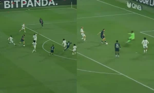 კვარას დუბლი ქართული ჰანგების თანხლებით - ლიგა 1-ის ვიდეო სოციალურ ქსელში