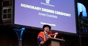 პეპ გვარდიოლამ მანჩესტერის უნივერსიტეტის საპატიო დოქტორის წოდება მიიღო