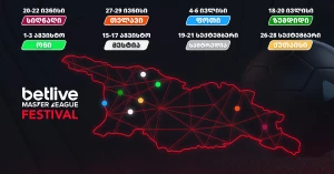 საქართველოს 8 ქალაქში betlive Master League Festivals იწყება