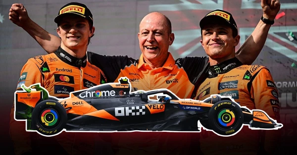 მაკლარენი დაფრინავს - სხვები ნარინჯისფერ მტვერში იკარგებიან