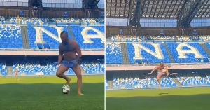 მაკგრეგორი დიეგო არმანდო მარადონაზე ფეხბურთს თამაშობს