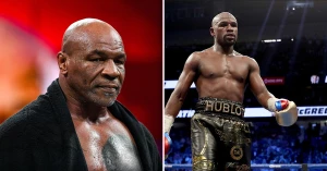 მაიკ ტაისონი და ფლოიდ მეივეზერი ერთმანეთის წინააღმდეგ იბრძოლებენ