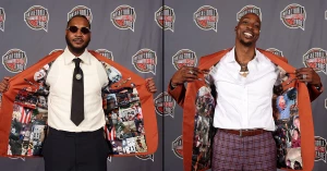 კარმელო ენტონი და დუაიტ ჰოვარდი კალათბურთის დიდების დარბაზში შეიყვანეს