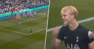 ლუკას ბერგვალის უცნაური ქმედება ბრაიტონის წინააღმდეგ | VIDEO