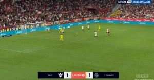 გიორგი მიქაუტაძის შესანიშნავი საგოლე პასი სევილიასთან მატჩში