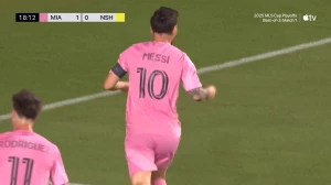 ლიონელ მესის გოლი ნეშვილთან მატჩში