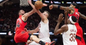 13 ქულა, 5 მოხსნა, 1 პასი - სანდრო მამუკელაშვილის მომენტები კლივლენდის წინააღმდეგ