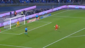 ნაპოლის მეკარის იდეალურად შესრულებული პენალტი კალიარისთან მატჩში