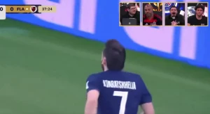 ბრაზილიელი კომენტატორის რეაქცია კვარაცხელიას ფლამენგოს კარში გატანილ გოლზე