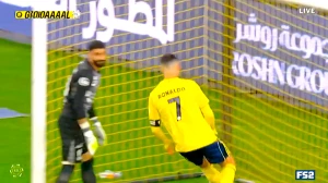 კრიშტიანუ რონალდუს გოლი ალ ქადასიას კარში