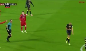 ფაბინიომ წითელი ბარათის ასარიდებლად მოედნიდან გასვლა სცადა