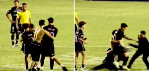 მოედანზე შევარდნილმა ფანმა მესი წააქცია