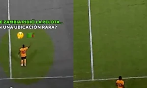 ზამბიელი ფეხბურთელის უცნაური ქმედება არგენტინის ნაკრებთან მატჩში