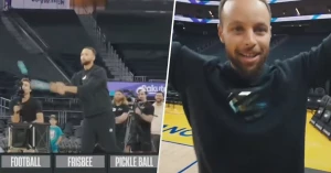 სპეციალურად სტეფ კარისთვის განსაკუთრებული 3-ქულიანების კონკურსი | VIDEO