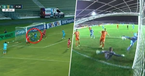 3 ძელი და 2 მოგერიება - ძალიან უიღბლო ეპიზოდი ბრაზილიის ჩემპიონატში | VIDEO