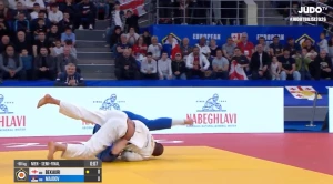 ლაშა ბექაური ევროპის ჩემპიონატის 1/2 ფინალში დამარცხდა